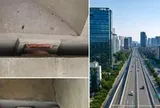 Cận cảnh loạt gối cầu vành đai 3 ở Hà Nội bị xô lệch, biến dạng