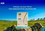 ACB được vinh danh Top 50 Doanh nghiệp phát triển bền vững tiêu biểu