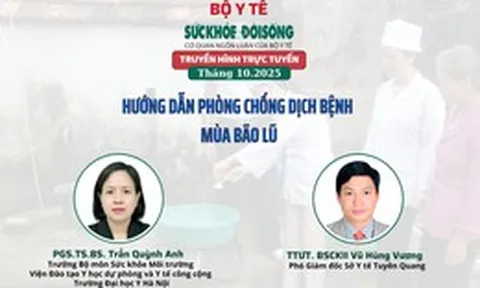 Đang Truyền hình trực tuyến: 'Hướng dẫn phòng chống dịch bệnh mùa bão lũ'