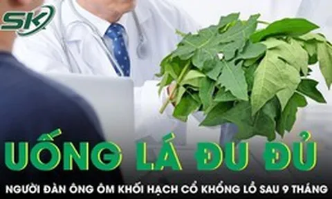 Người đàn ông ôm khối hạch cổ khổng lồ sau 9 tháng uống lá đu đủ