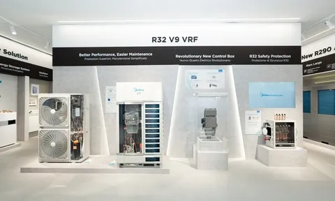 Midea ra mắt V9 VRF: Tái định nghĩa hiệu suất, độ tin cậy và khả năng lắp đặt trong HVAC thương mại