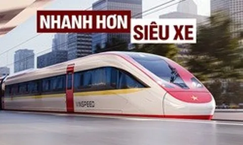 Tàu cao tốc của Vinspeed có thể đạt tới 350km/h, chạy Hà Nội - Quảng Ninh chỉ trong 23 phút