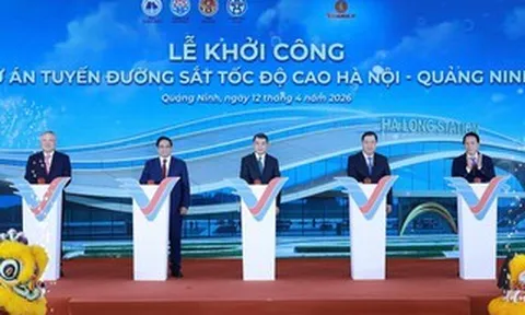 Khởi công tuyến đường sắt tốc độ cao Hà Nội - Quảng Ninh trị giá hơn 5,6 tỉ USD