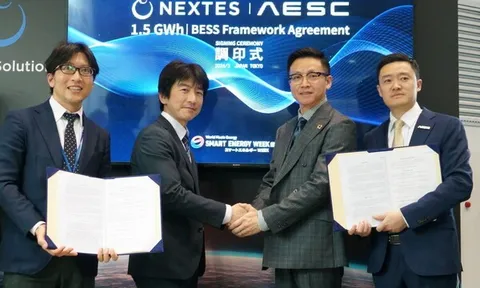 AESC và NEXTES ký kết thỏa thuận cung ứng chiến lược 1,5 GWh, đánh dấu đơn hàng cell pin lưu trữ năng lượng lớn nhất Nhật Bản năm 2026