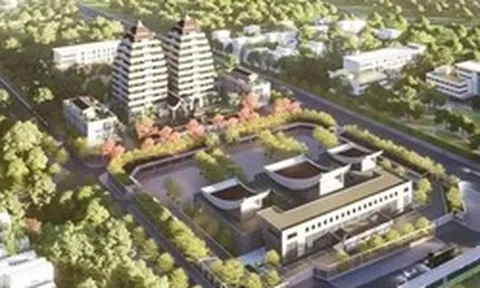 Hiện trạng khu đất làm nhà tang lễ với 2 tòa tháp giữa trung tâm Hà Nội