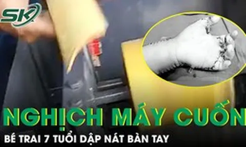 Bé 7 tuổi ở Lào Cai bị máy cuốn dập nát bàn tay do nghịch máy bào quế tự chế