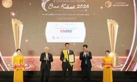Giải pháp Thanh toán và Nộp thuế số của VNPAY vượt 300 đề cử, được vinh danh tại Sao Khuê 2026