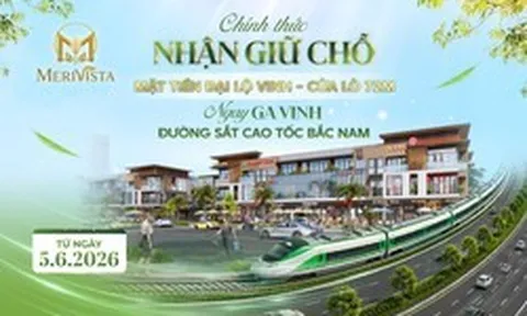 Merivista nhận giữ chỗ: Tâm điểm đầu tư tại ga Vinh đường sắt cao tốc Bắc Nam