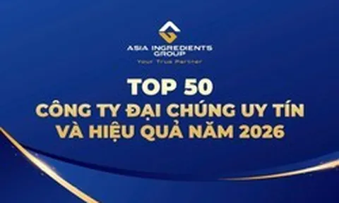 Tập đoàn Nguyên liệu Á Châu AIG vào Top 50 Công ty Đại chúng Uy tín và Hiệu quả năm 2026