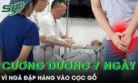 Ngã đập háng vào cọc gỗ, người đàn ông cương dương liên tục suốt 7 ngày
