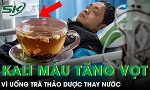 Uống trà thảo dược thay nước người đàn ông suýt ngừng tim