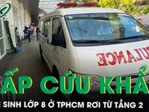 Nam sinh lớp 8 ở TPHCM rơi từ tầng 2, hai bệnh viện phối hợp cấp cứu khẩn