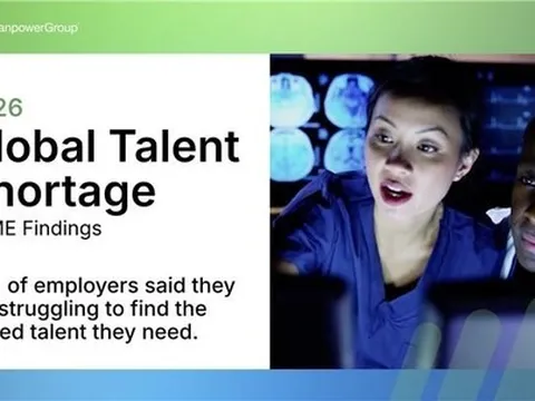 Khảo sát Thiếu hụt Nhân tài Toàn cầu 2026 của ManpowerGroup: AI trở thành nhóm năng lực khó tuyển dụng nhất tại APME