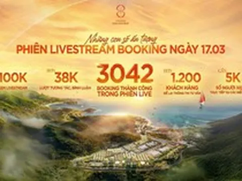 Phiên livestream của Vinhomes Hải Vân Bay: Hơn 3.000 booking thành công trong vài giờ