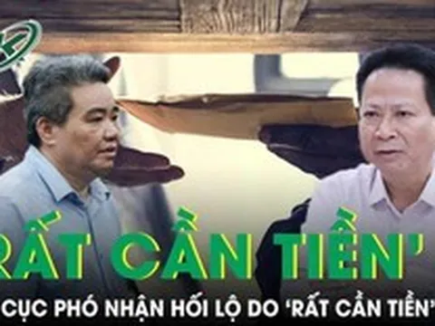 Cựu cục phó nhận hối lộ do ‘rất cần tiền’, đang rất yếu chưa thể về nước