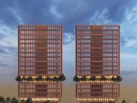 Tòa tháp đôi 17 tầng đặt trụ sở của Tập đoàn Sơn Hải tại 'đất vàng' Hà Nội: Ai đứng sau?