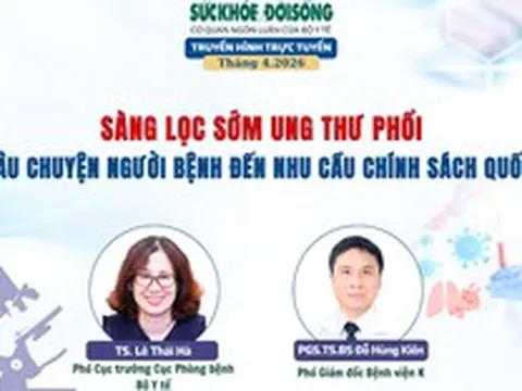 Truyền hình trực tuyến 'Sàng lọc sớm ung thư phổi - Từ câu chuyện người bệnh đến nhu cầu chính sách quốc gia'
