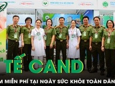 Điểm sáng lực lượng Y tế Công an nhân dân tại Ngày Sức khỏe toàn dân 7/4