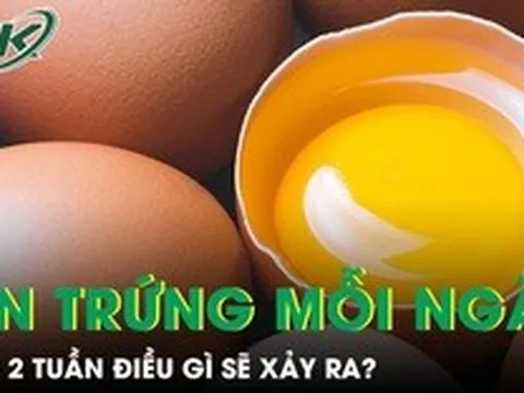 Điều gì sẽ xảy ra khi ăn 2 quả trứng mỗi ngày trong vòng 2 tuần?
