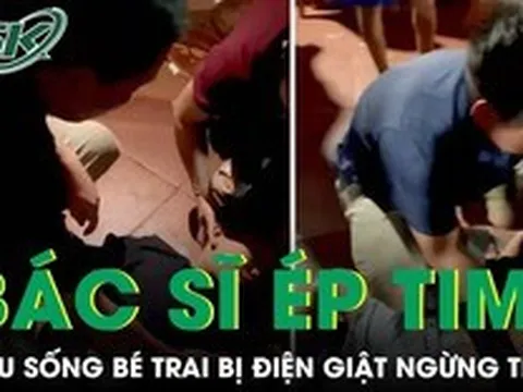 Bác sĩ ép tim cứu sống bé trai bị điện giật ngừng thở trên bãi biển