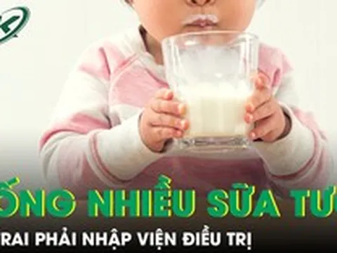 Bé trai nhập viện vì uống nhiều sữa tươi, bác sĩ lưu ý các sai lầm khi cho trẻ uống sữa