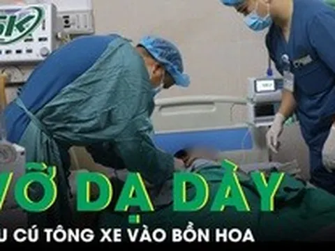 Thiếu niên 15 tuổi vỡ dạ dày sau cú tông xe vào bồn hoa được cứu sống kỳ diệu