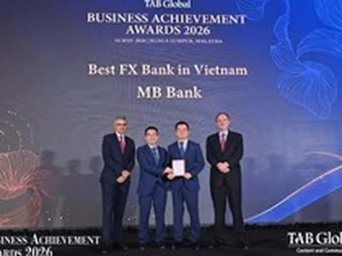 MB lần thứ ba liên tiếp được vinh danh “Ngân hàng giao dịch ngoại hối tốt nhất Việt Nam 2026”