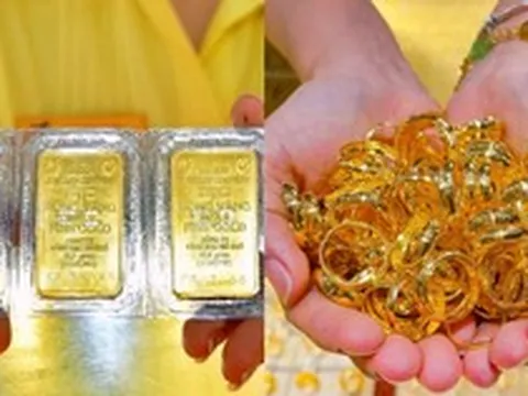 Giá vàng tiếp tục giảm mạnh, người vừa mua hôm qua đã lỗ