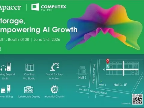 Apacer trình diễn sức mạnh lưu trữ cho Edge AI tại COMPUTEX 2026