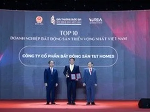 T&T Homes lập “cú đúp” tại Giải thưởng Quốc gia Bất động sản Việt Nam lần thứ II