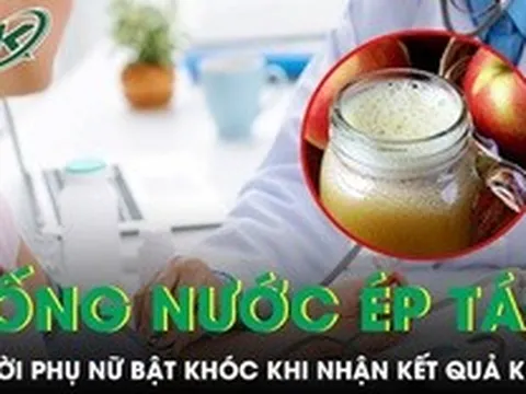 Uống nước ép táo mỗi ngày, người phụ nữ bật khóc khi nhận kết quả khám tiền ung thư
