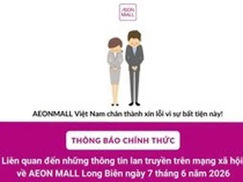 AEON MALL Long Biên lên tiếng vụ người phụ nữ tố bị quy chụp "ăn cắp đồ"