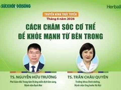 Truyền hình trực tuyến: Cách chăm sóc cơ thể để khỏe mạnh từ bên trong