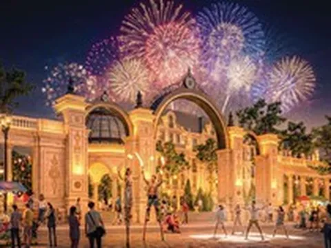 Cận cảnh đại lộ ánh sáng đang thành hình trên trục đường 40m ven sông Hồng tại Ciputra