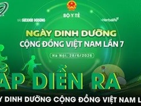Sắp diễn ra Ngày Dinh dưỡng cộng đồng Việt Nam lần 7: Ăn đúng - Vận động đủ vì sức khỏe cộng đồng