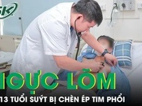 Tưởng chỉ là ngực lõm bình thường, bé trai 13 tuổi đối mặt nguy cơ suy giảm tim phổi