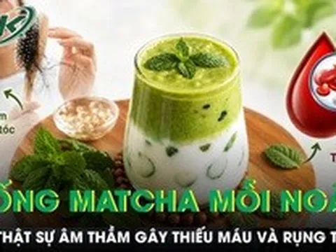 Uống matcha mỗi ngày có thật sự âm thầm gây thiếu máu và rụng tóc?