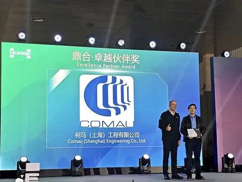 COMAU ĐƯỢC TRAO "GIẢI THƯỞNG ĐỐI TÁC XUẤT SẮC" KHI HORSE POWERTRAIN KỶ NIỆM CỘT MỐC 3 TRIỆU HỘP SỐ