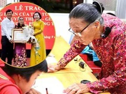 ‘Cô Ba’ U80 dạy học miễn phí cho trẻ em nghèo nhận bằng khen của Thủ tướng
