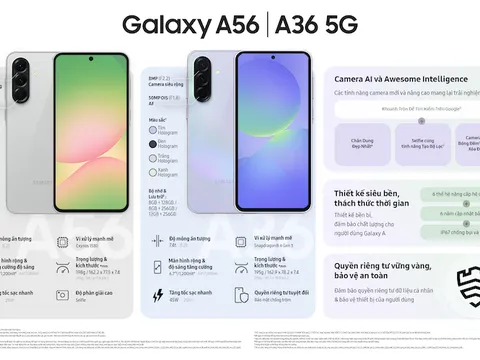 Samsung đánh dấu bước tiến mới với AI dành cho mọi người trên Galaxy A56 5G, Galaxy A36 5G và Galaxy A26 5G
