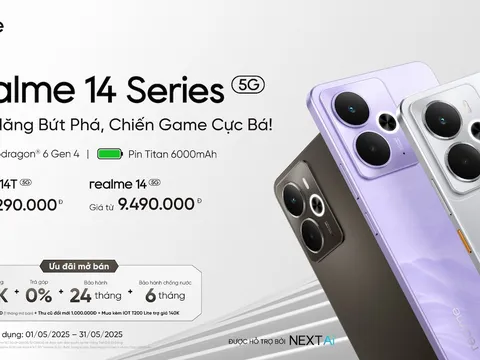 realme chính thức ra mắt bộ đôi “Bậc thầy chiến game”: realme 14 5G và realme 14T 5G, mang đến trải nghiệm người dùng tối ưu toàn diện